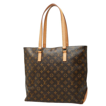 Louis Vuitton Monogram Cabas Mezzo Shoulder Bag Tote Brown