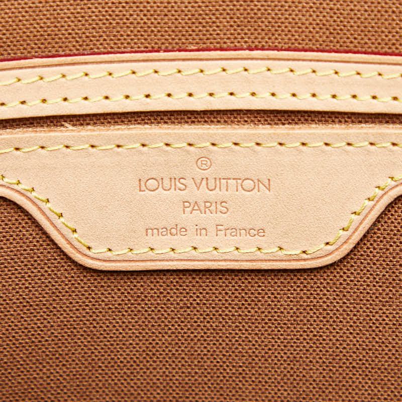 Louis Vuitton Monogram Cabas Mezzo Shoulder Bag Tote Brown
