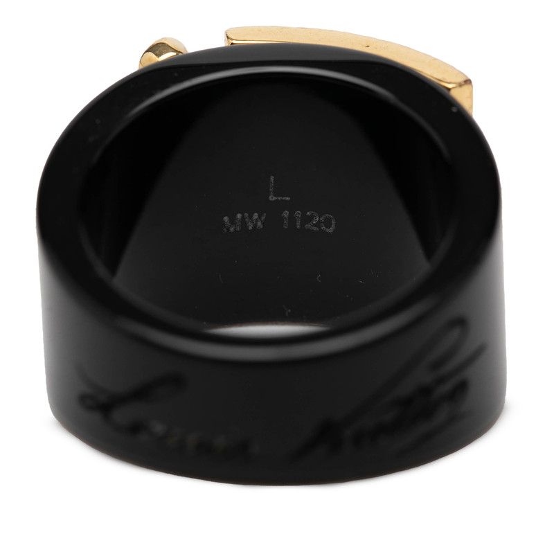 Louis Vuitton Bag Lockmi Ring L Black Plastic