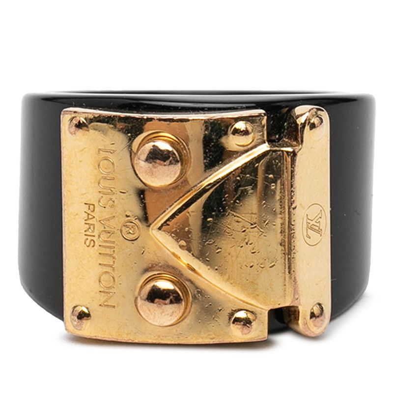 Louis Vuitton Bag Lockmi Ring L Black Plastic