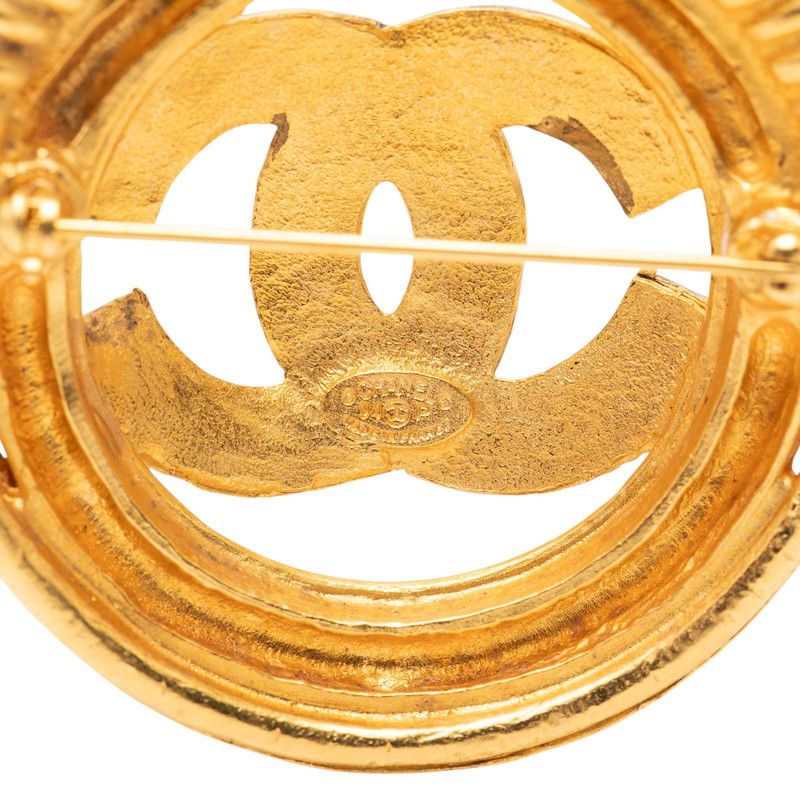 Chanel CC Logo Vintage Gold Plated