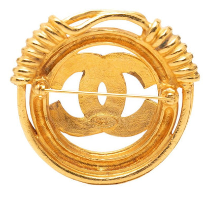 Chanel CC Logo Vintage Gold Plated