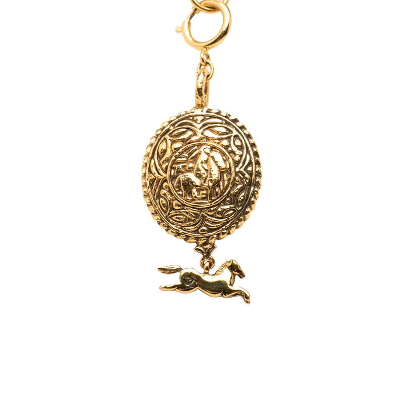 Chanel CC Logo Hose Horse Gold Plated