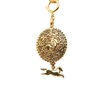 Chanel CC Logo Hose Horse Gold Plated