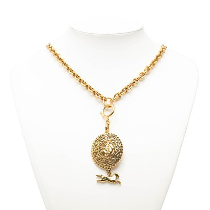 Chanel CC Logo Hose Horse Gold Plated