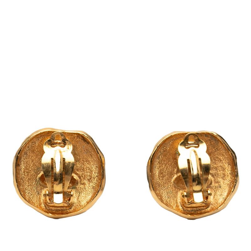 Chanel Logo Lion Vintage Gold Plated