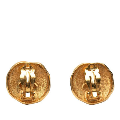 Chanel Logo Lion Vintage Gold Plated
