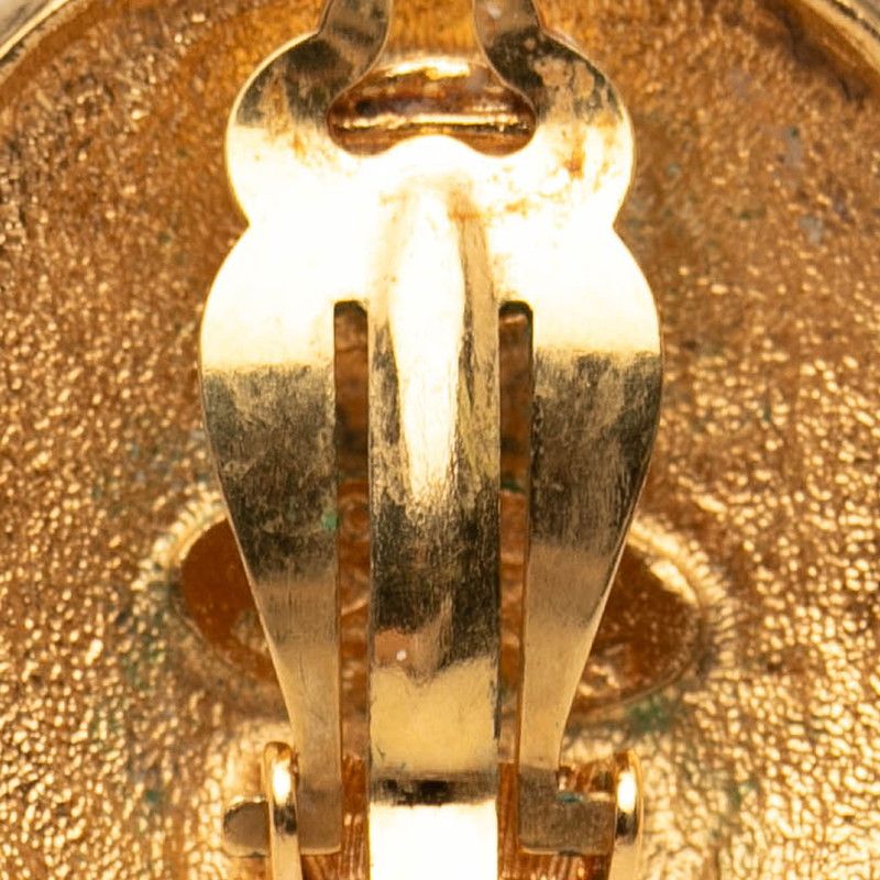 Chanel Logo Lion Vintage Gold Plated