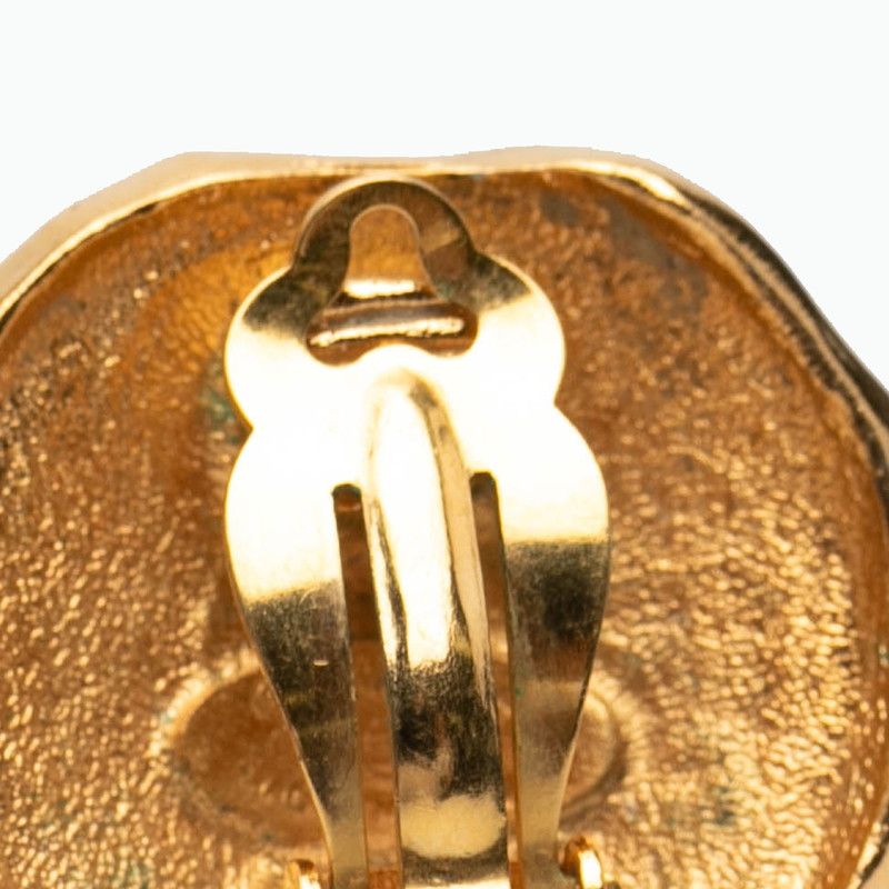 Chanel Logo Lion Vintage Gold Plated