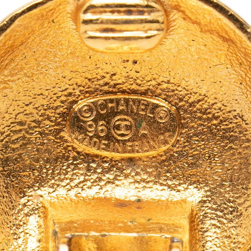 Chanel CC Logo Vintage Gold Plated