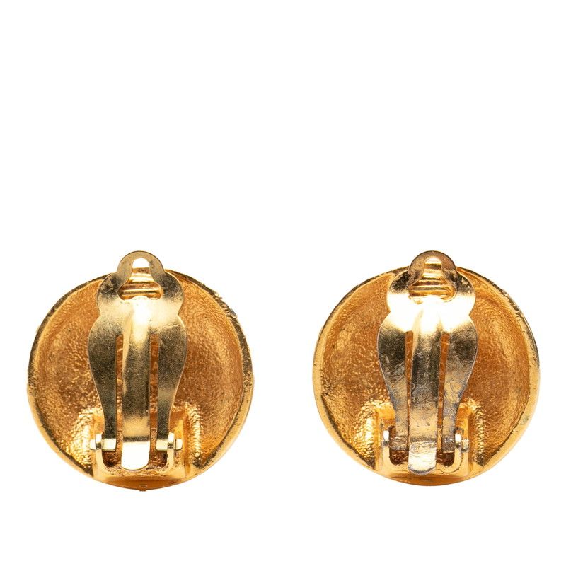 Chanel CC Logo Vintage Gold Plated