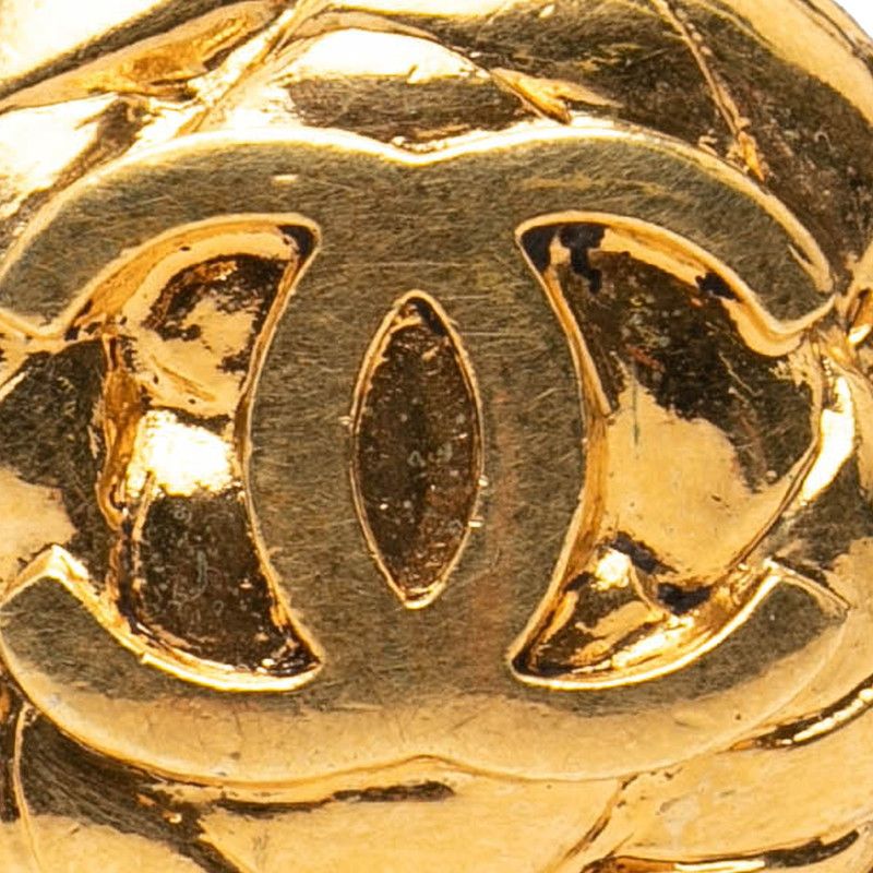 Chanel CC Logo Vintage Gold Plated