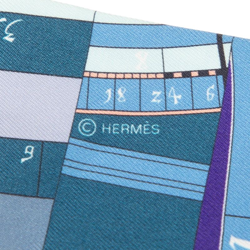 Hermes Astrogie Nouvelle New Astrology Blue Multicolor Silk