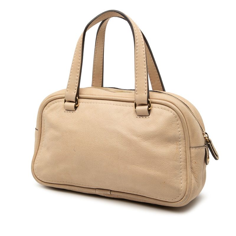Loewe Anagram Tassel Beige Leather
