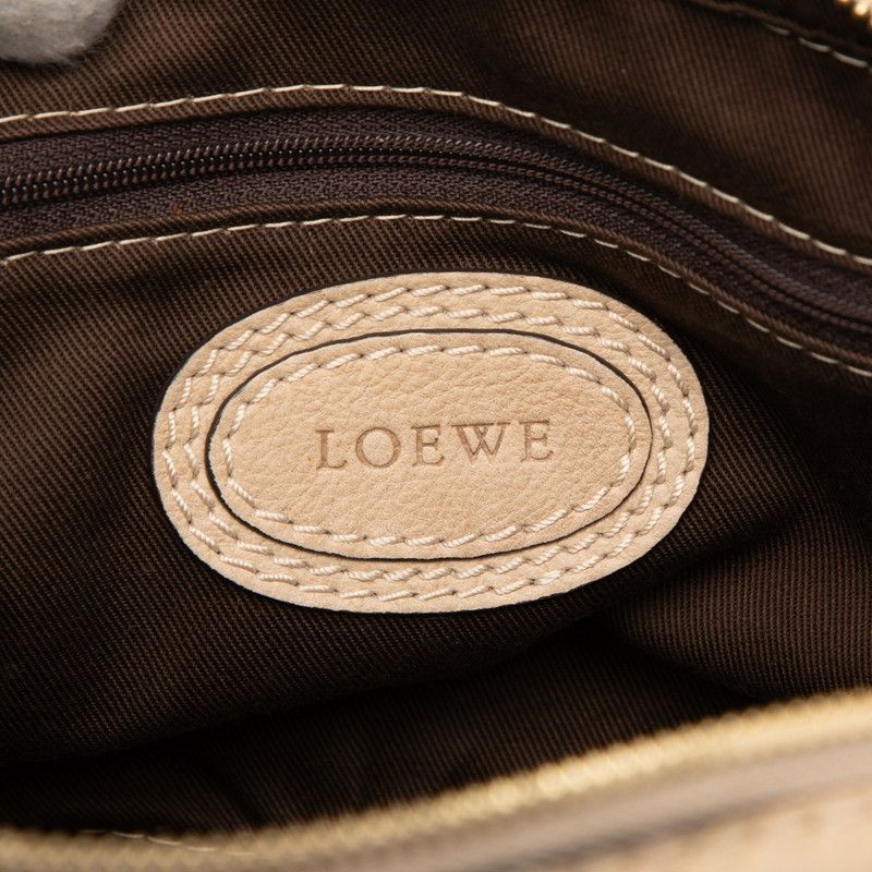 Loewe Anagram Tassel Beige Leather
