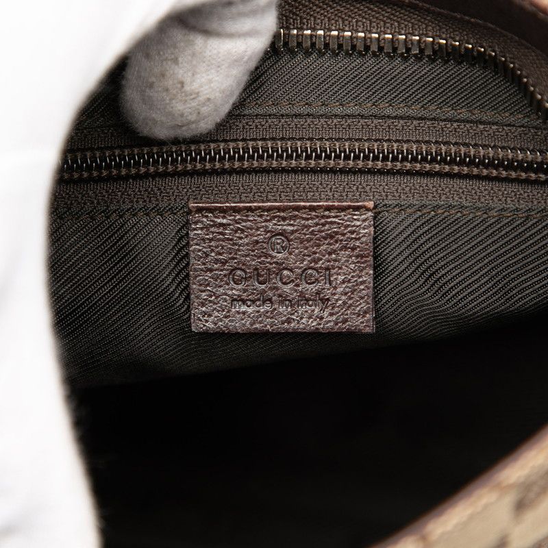 Gucci GG Canvas Crossbody Shoulder Bag Beige Brown