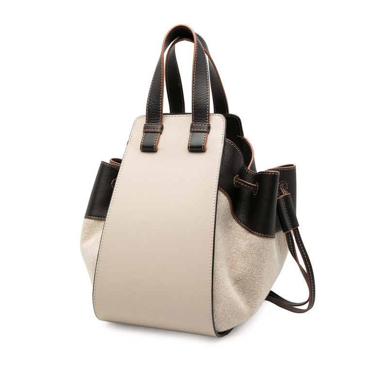 Loewe Hammock Small 2-Way Shoulder Bag Beige Multicolor Leather