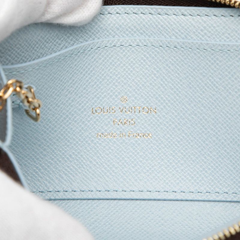 Louis Vuitton Monogram Porte Cles Noah Coin Case Blue Olympe
