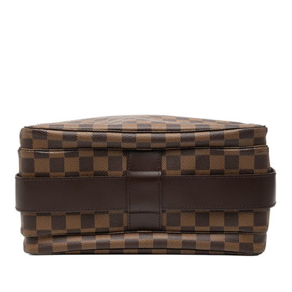 Louis Vuitton Damier Naviglio Brown Leather