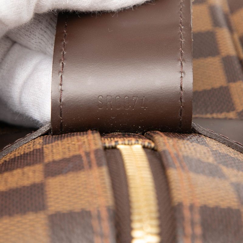 Louis Vuitton Damier Naviglio Brown Leather
