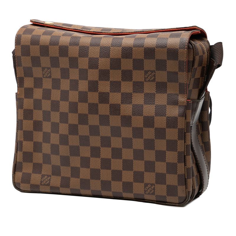 Louis Vuitton Damier Naviglio Brown Leather