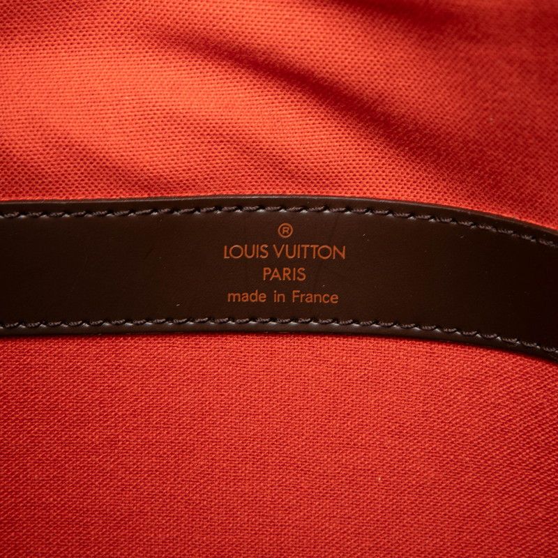Louis Vuitton Damier Naviglio Brown Leather