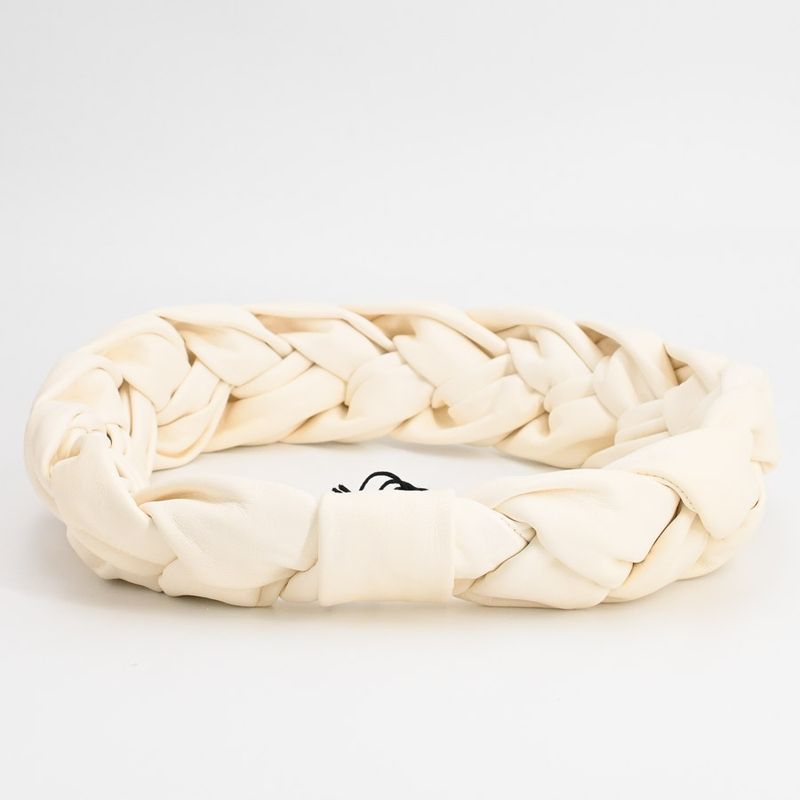 Chanel Headband Lambskin White