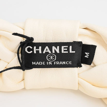 Chanel Headband Lambskin White