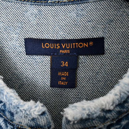 Louis Vuitton Monogram Dress Denim Blue