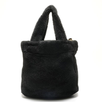 Prada Handbag Shearling Logo 2-Way