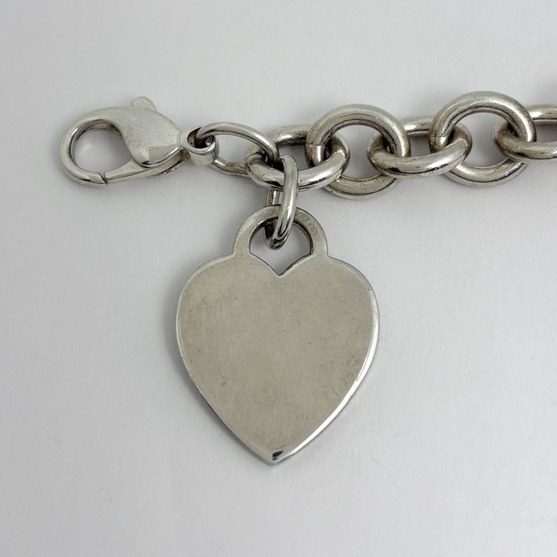 Tiffany & Co. Heart Tag Chain Bracelet Silver