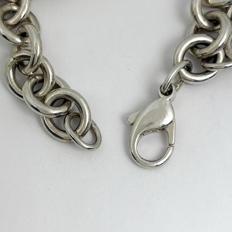 Tiffany & Co. Heart Tag Chain Bracelet Silver