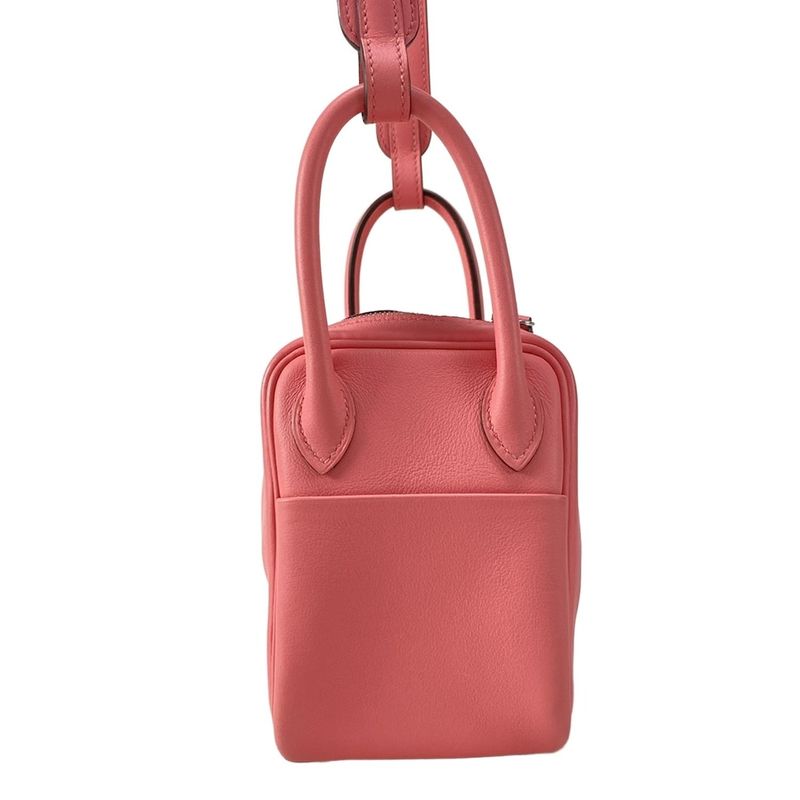 Hermes Shoulder Bag Lindy Mini Roseuete Silver