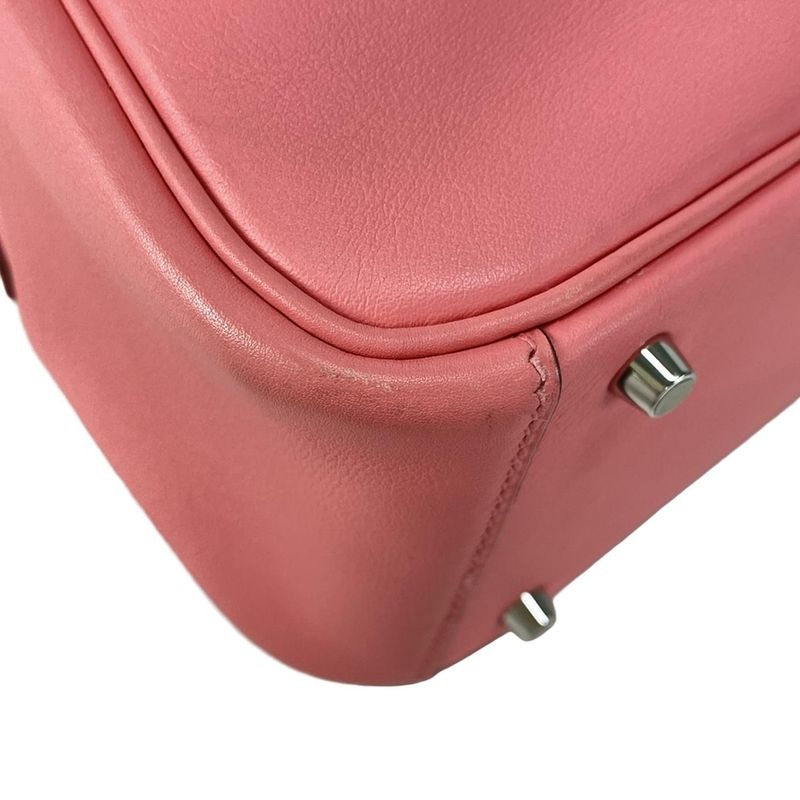 Hermes Shoulder Bag Lindy Mini Roseuete Silver