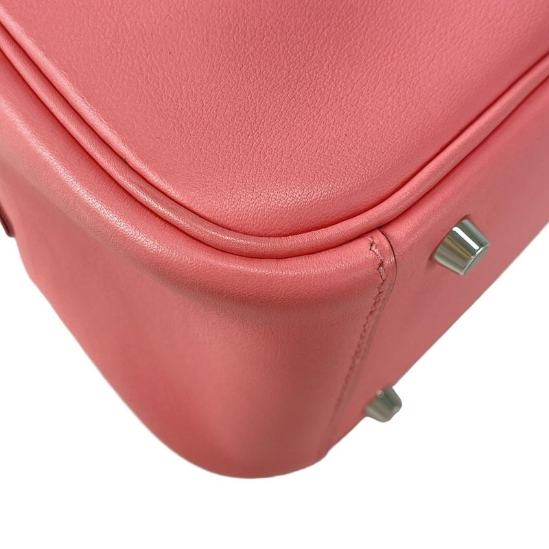 Hermes Shoulder Bag Lindy Mini Roseuete Silver