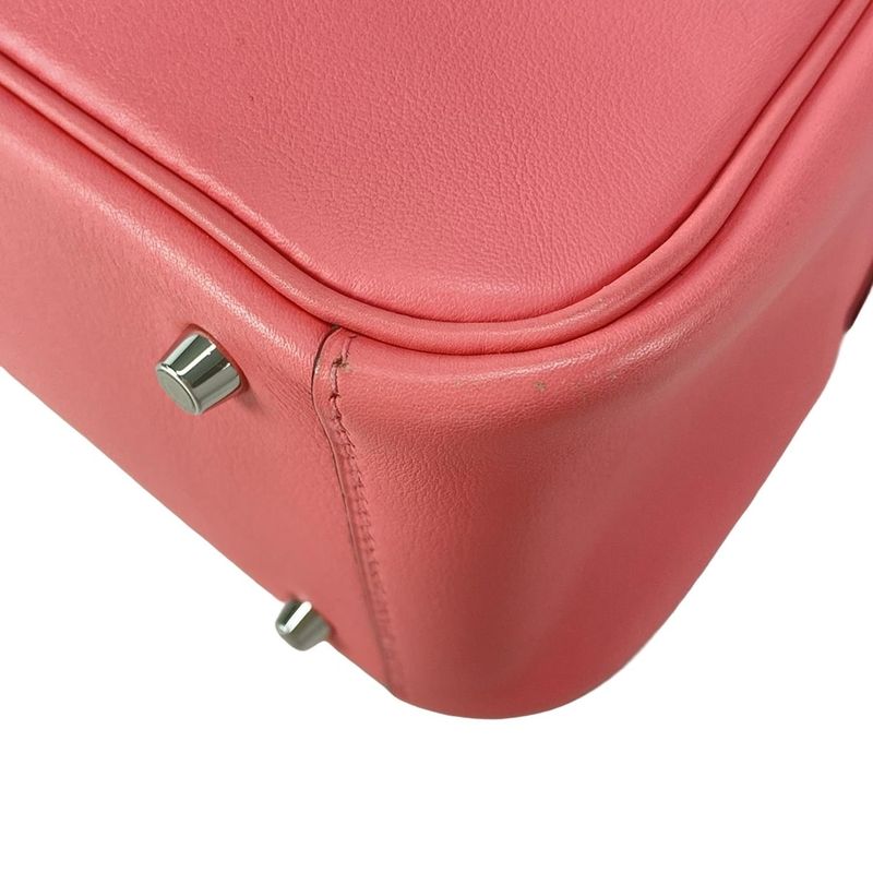 Hermes Shoulder Bag Lindy Mini Roseuete Silver