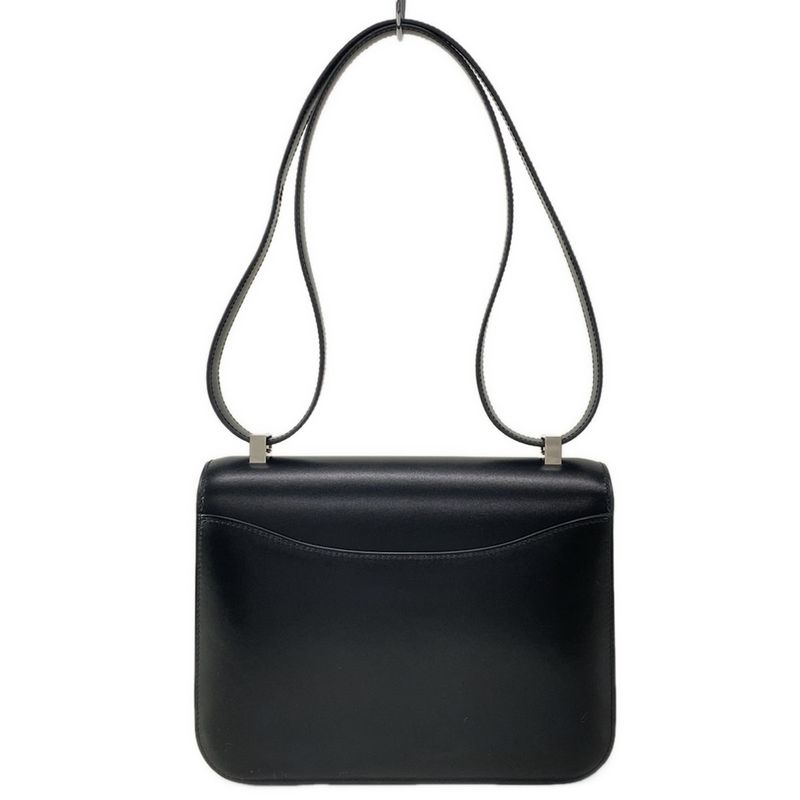 Hermes Shoulder Bag Constance 24 Miroir Black Silver