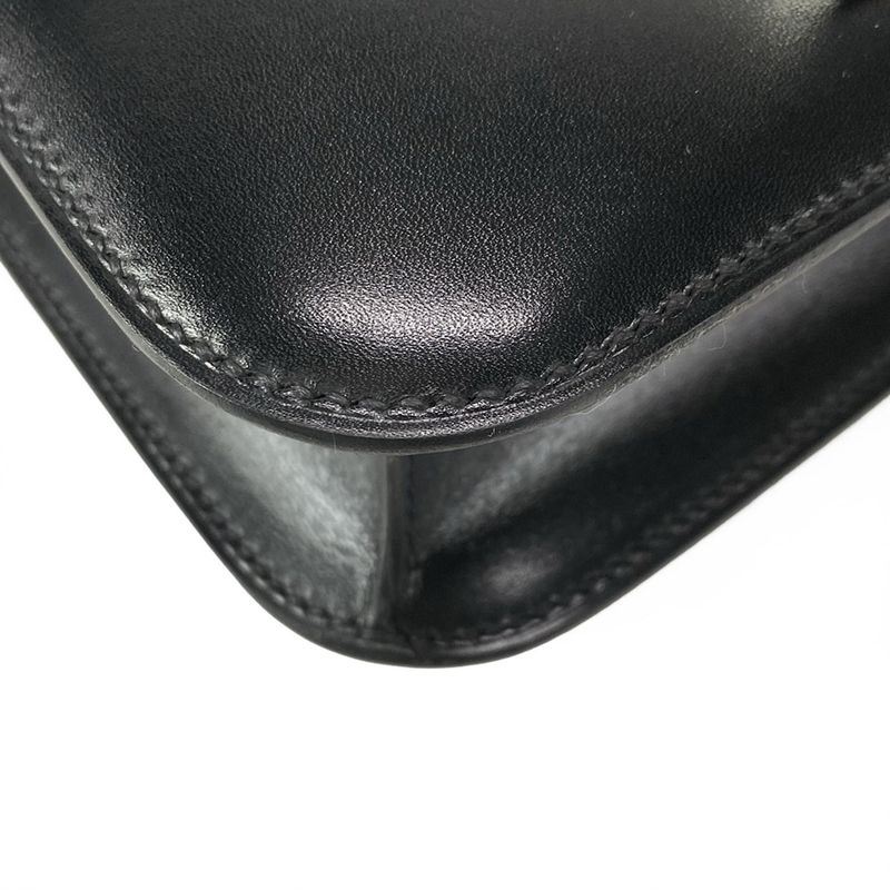 Hermes Shoulder Bag Constance 24 Miroir Black Silver