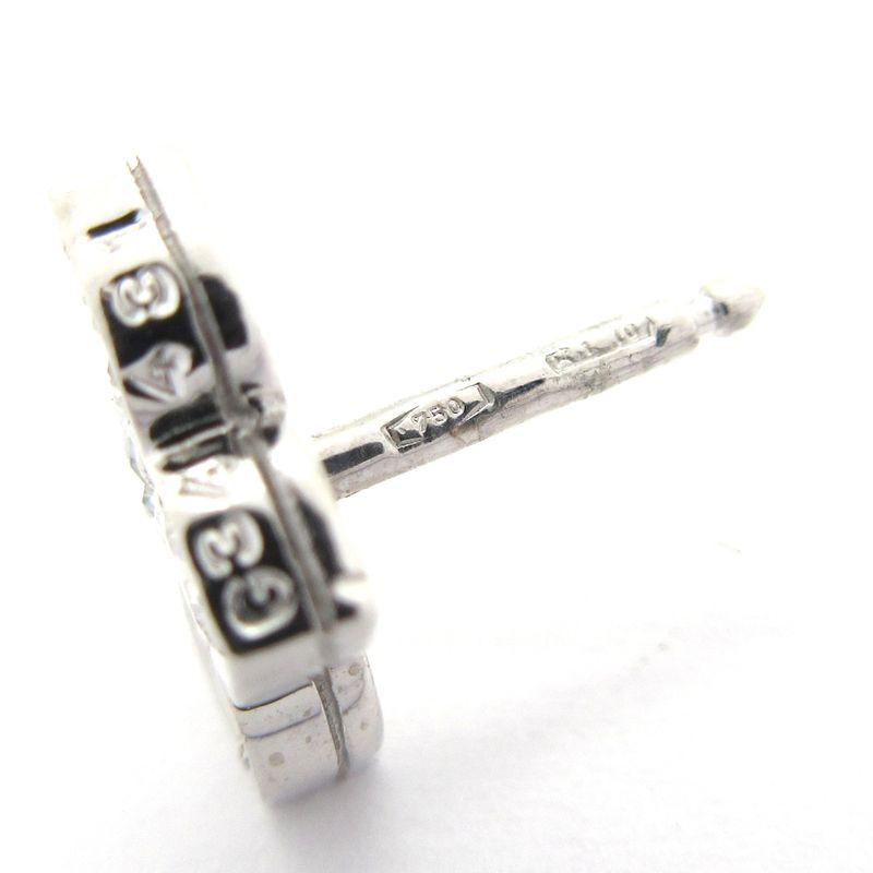 Cartier Earrings Hindu 18K White Gold Diamond Total Diamonds