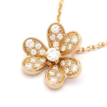 Van Cleef & Arpels Necklace Frivole Pendant Mini Model 18K Pink Gold