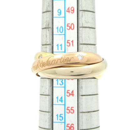 Cartier 52 Trinity 18K Three Color Diamond