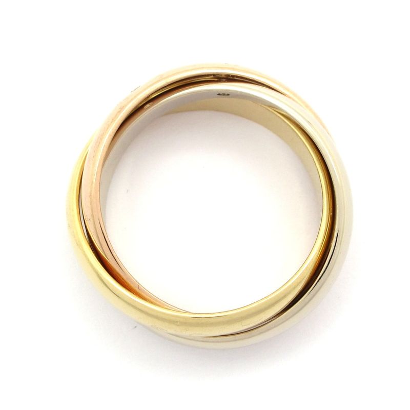 Cartier 52 Trinity 18K Three Color Diamond