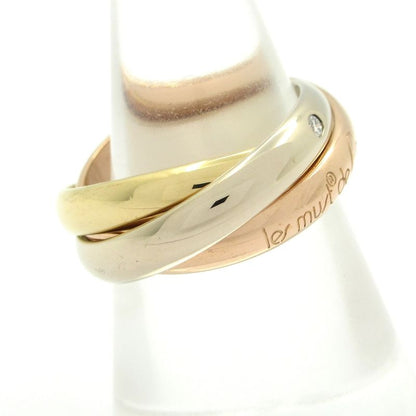 Cartier 52 Trinity 18K Three Color Diamond