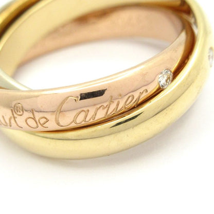 Cartier 52 Trinity 18K Three Color Diamond