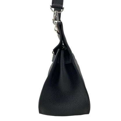 Hermes Shoulder Bag Gipsiere 28 Black Silver