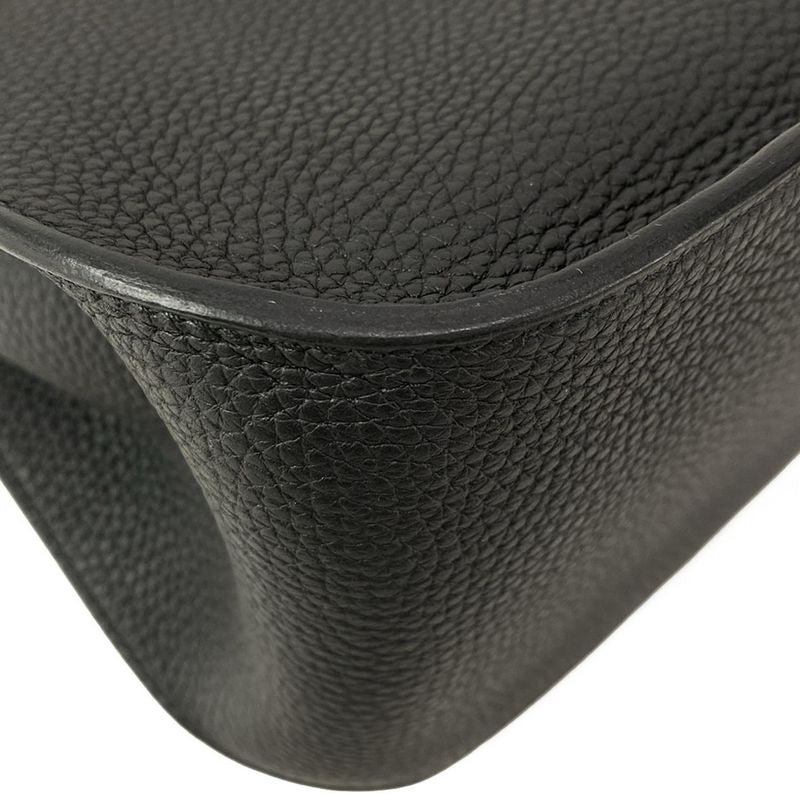 Hermes Shoulder Bag Gipsiere 28 Black Silver