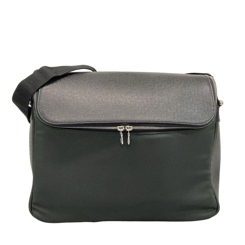 Louis Vuitton Shoulder Bag Taiga Ardoise Leather