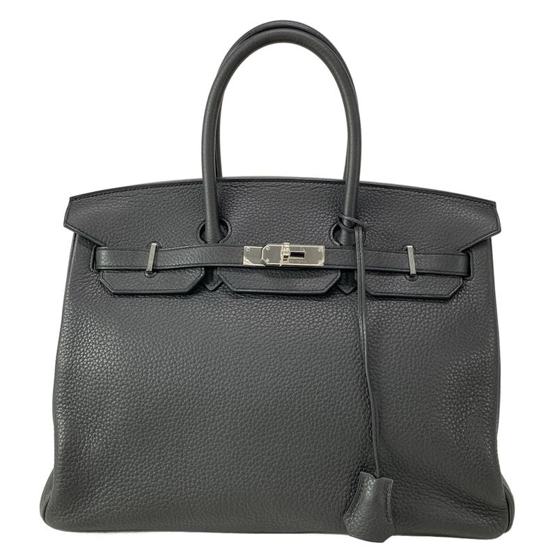 Hermes Handbag Birkin 35 Pron Silver