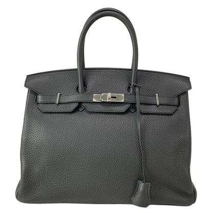 Hermes Handbag Birkin 35 Pron Silver