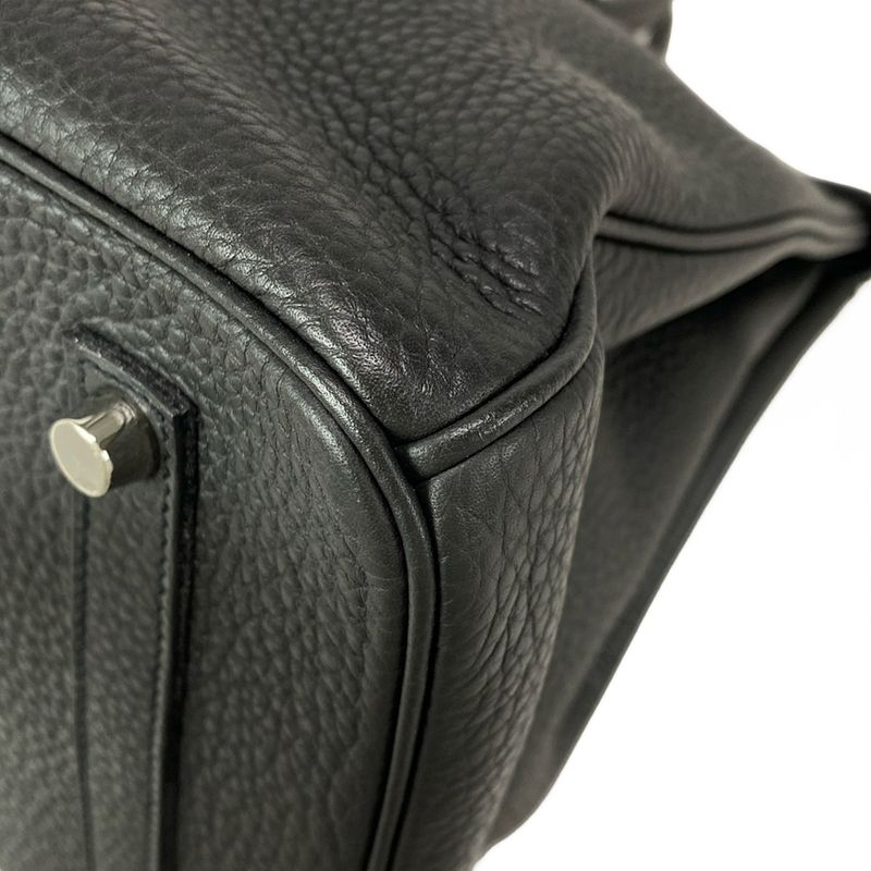 Hermes Handbag Birkin 35 Pron Silver
